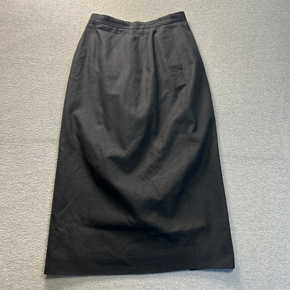 Pencil Skirt Womens Size 10 Black Straight Career Office‎ Classic Made in USA